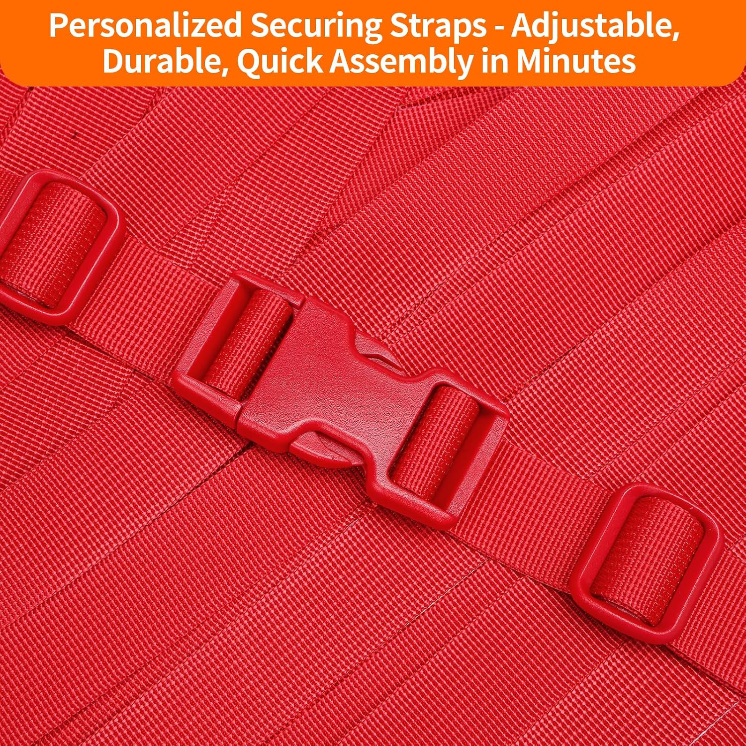 BEYOURD Buckle and Strap Set, 10 Yards Polyester Webbing Strap with 6 Pack Dual