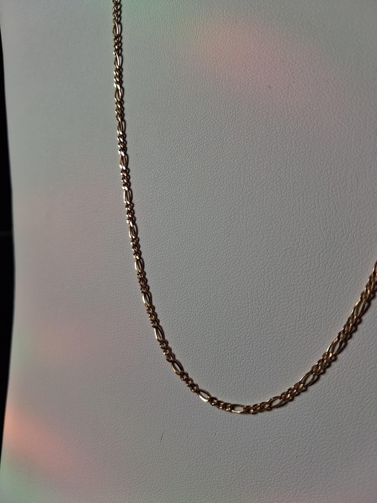 10k Yellow Gold Figaro Chain Necklace 2mm 20 inch, 2 MM, 1.6gram