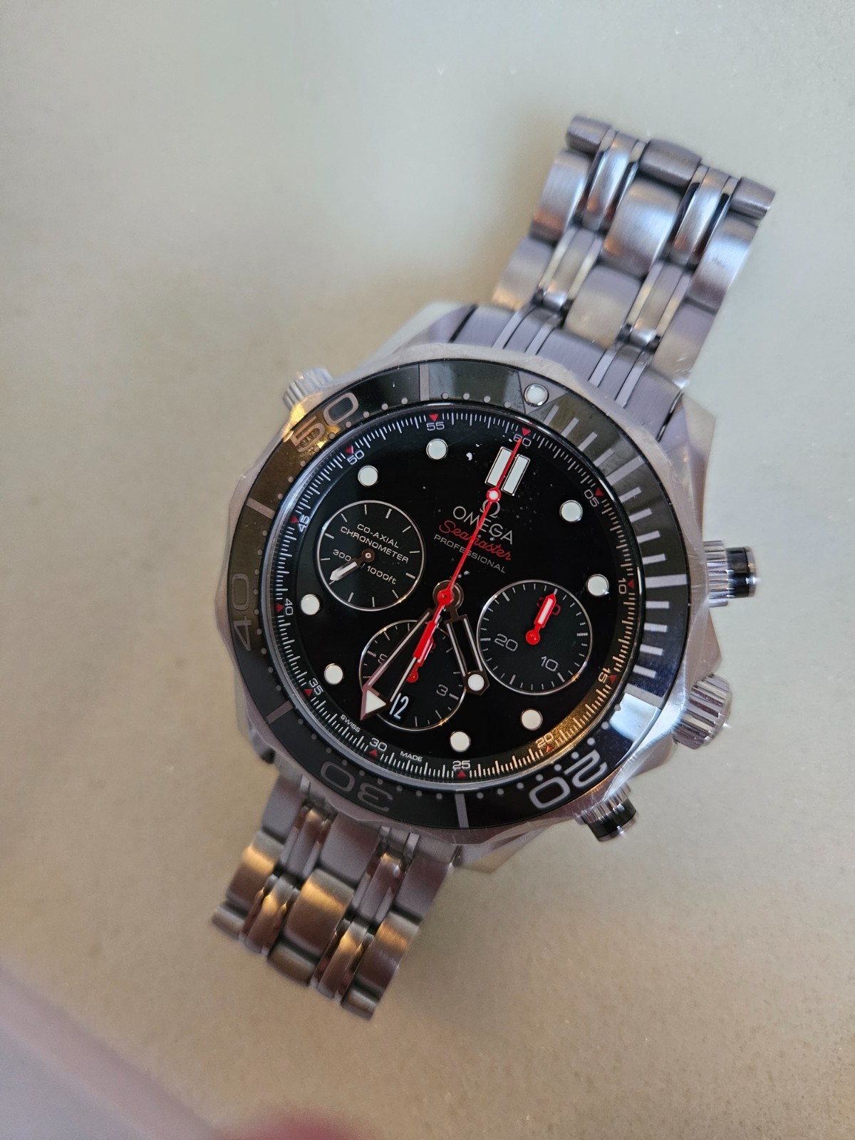 OMEGA Seamaster Diver 300M Chronograph 212.30.44.52.01.001 44mm | Box & Warranty