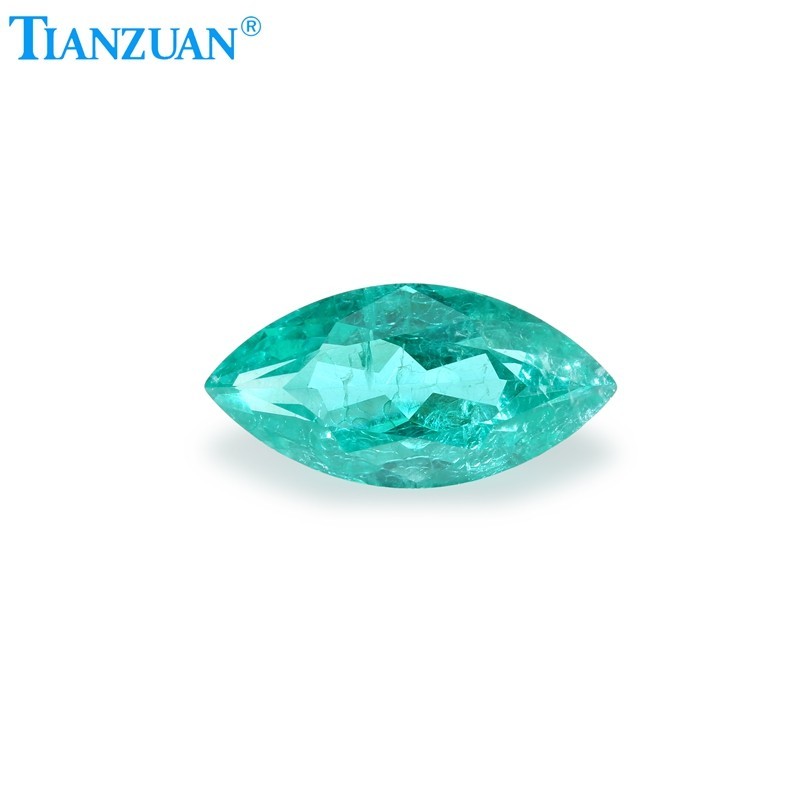 Synthetic YAG Marquise Shape Neon Paraiba Color with inclusions loose Gemstones