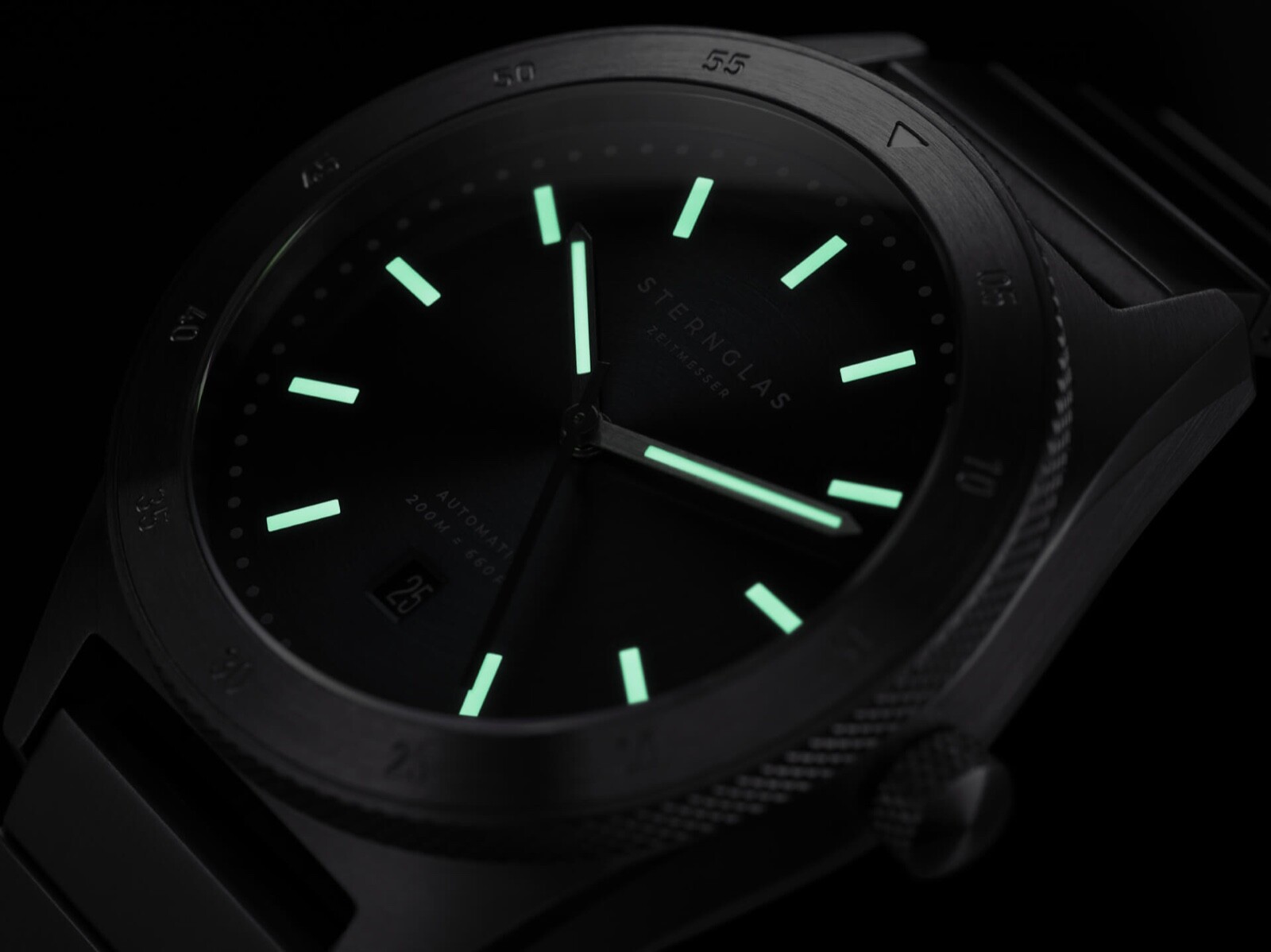 STERNGLAS Marus Sport Pepsi Automatic 42 mm + Bracelet & 3 straps