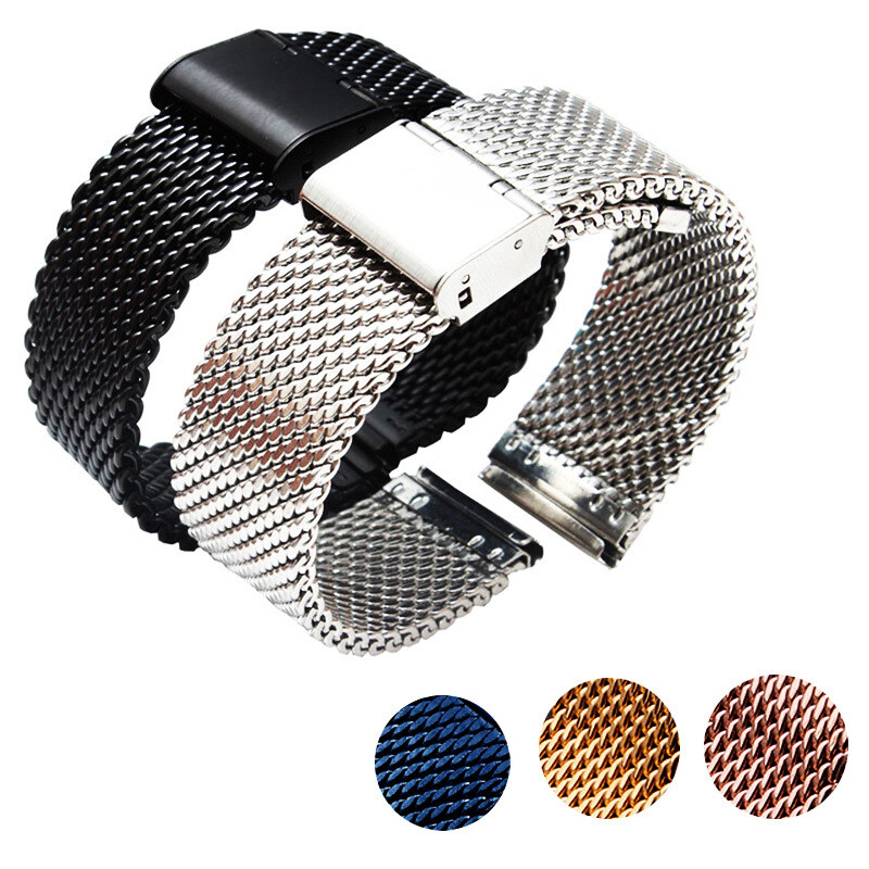 3.0mm Thick Milanese Stainless Steel Watch Strap Band Mesh Bracelet 18-24mm NEW
