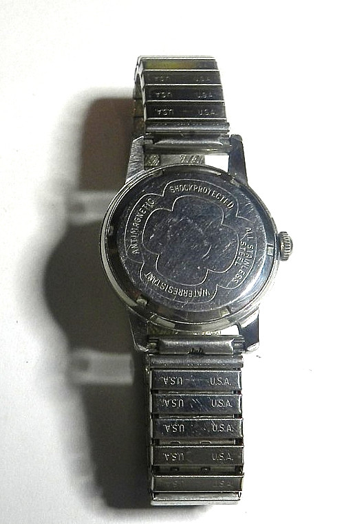 VTG SWISS 1950’S MENS LANDAU FLORINA 17’J INCABLOC MILITARY MANUAL WRISTWATCH
