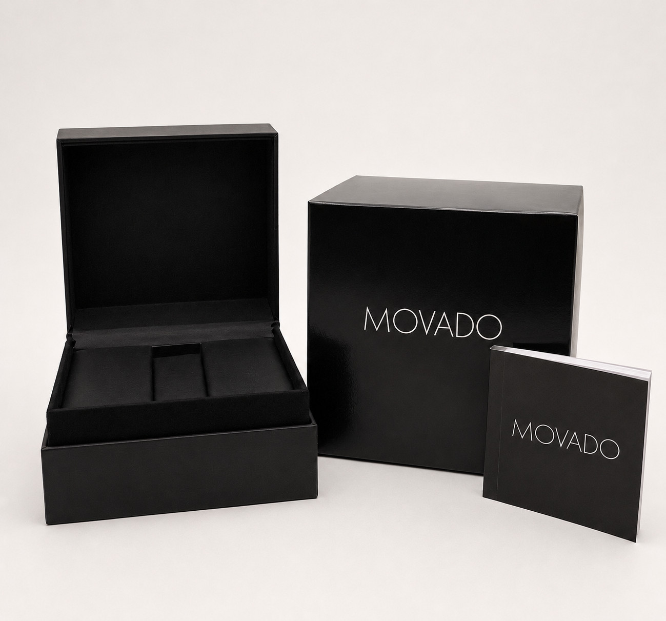 MOVADO Museum Black Round Dial Black Leather Strap Men’s Quartz Watch 2100002