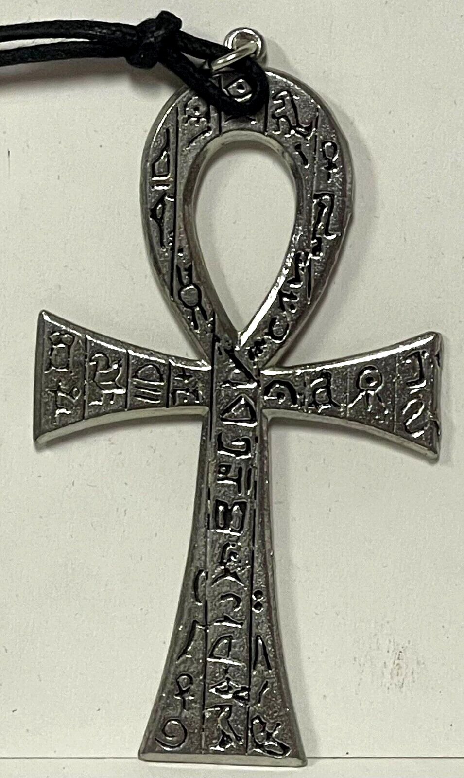 Ankh Cross “Real” Pewter Lead Free Large Pendant Necklace Made in USA Brand New
