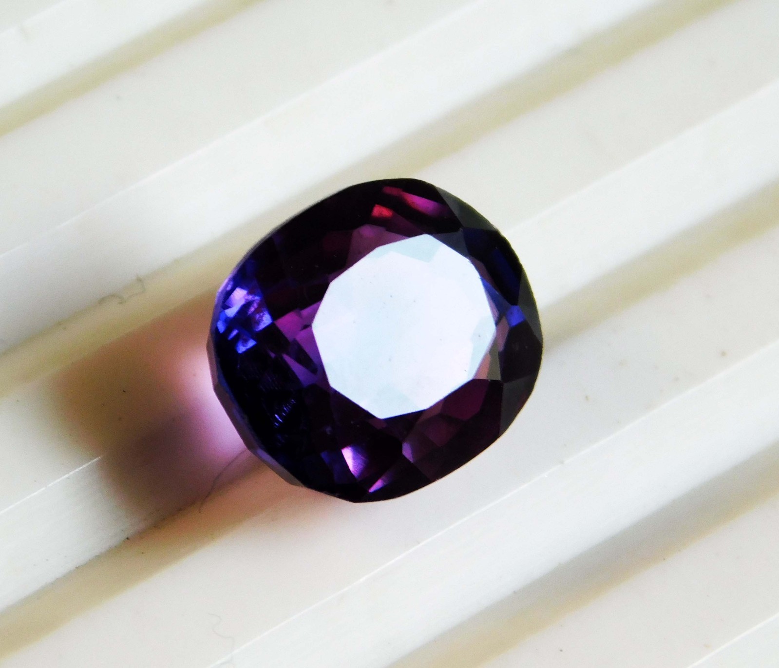 7.20Ct Natural Translucent Violet oval Cut Hackmanite Loose Gemstone