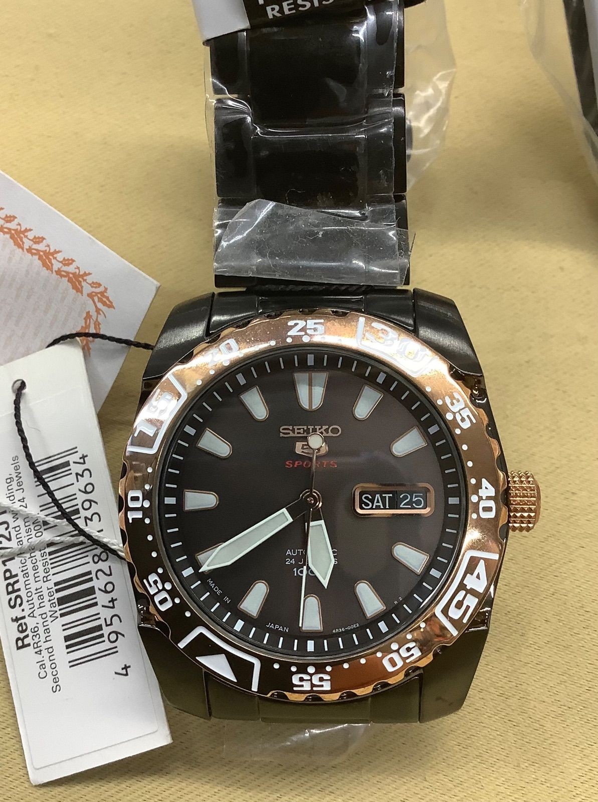 Seiko 5 Sports Overseas Model Automatic Black Dial SRP172J1