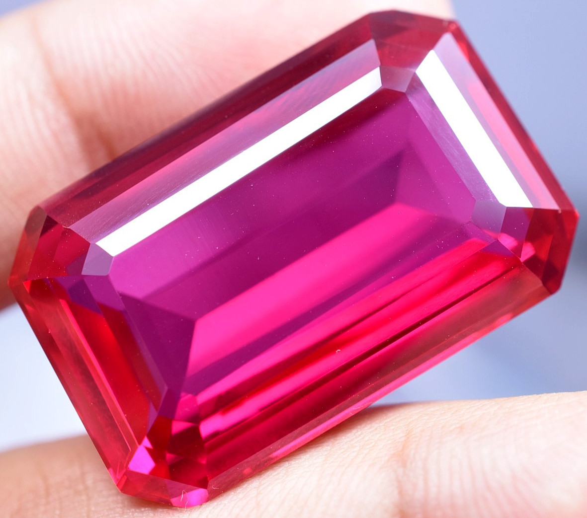 Extremely Rare & Natural 85.32 Ct SUNRISE RUBY GGL Certified Loose Gemstone