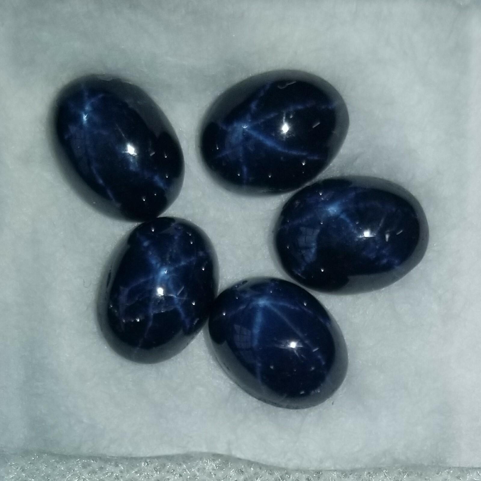 Blue Star Sapphire (Diffused) 8x6mm Oval Cabochon Loose Gemstone(s)