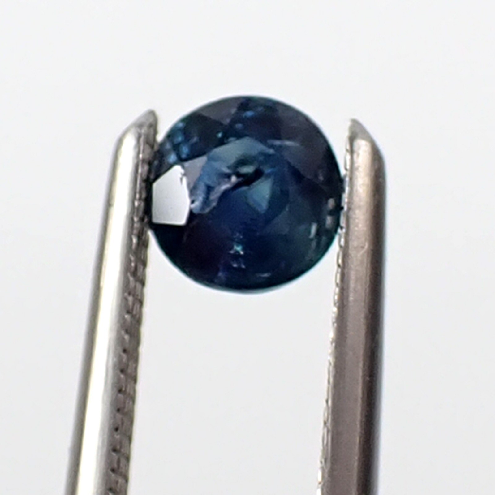 0.38 carat Round 4.10 mm Parti Blue Natural Australian Sapphire Gemstone