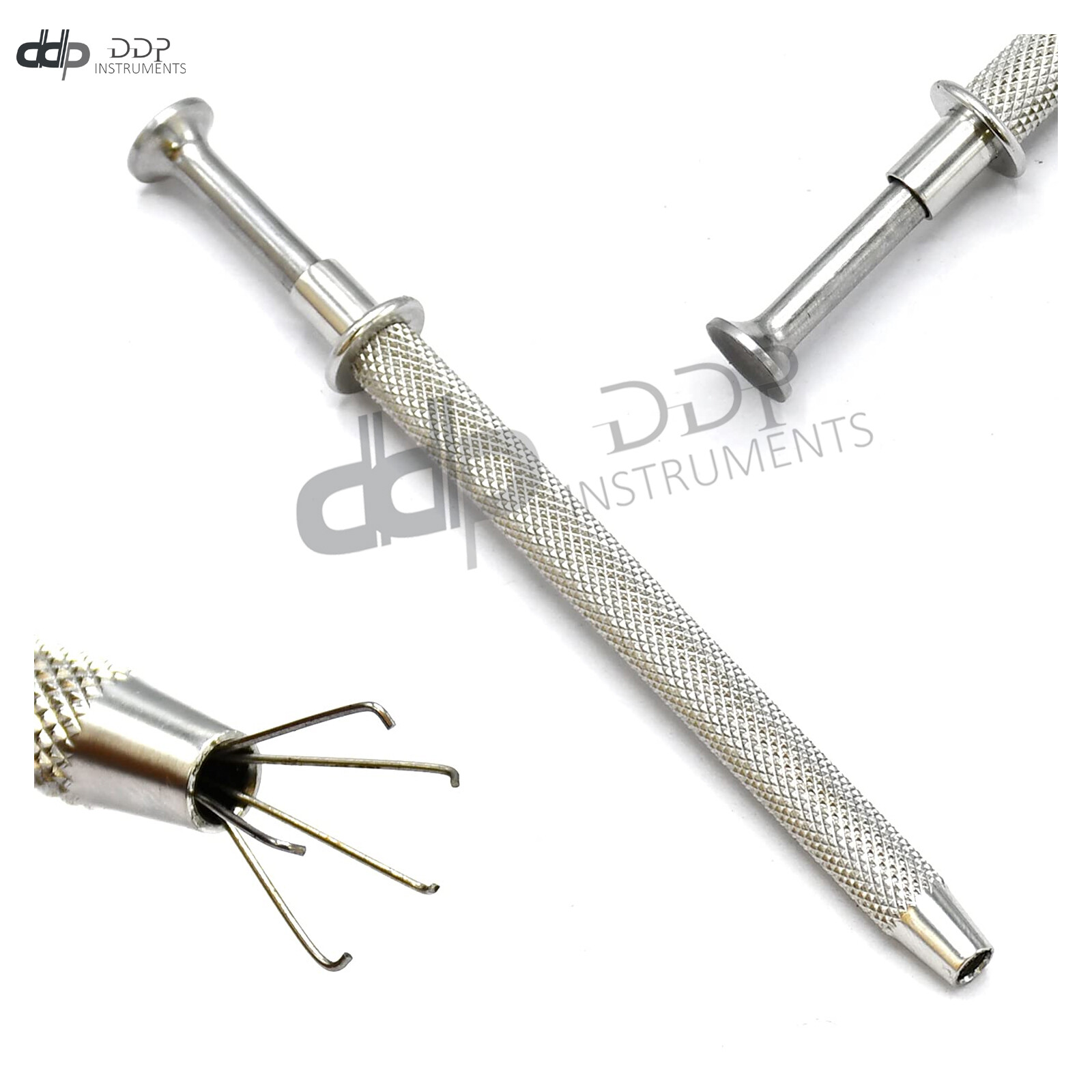 5 Prong Diamond Tweezers Gem Pick-Up Holder Tool, Catcher Grabber Jewelry Making