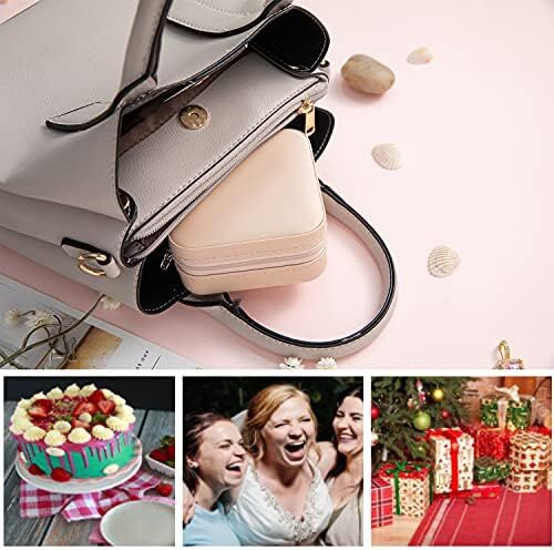 KElofoN Travel Jewelry Case and Organizer with Mirror – Gift for Women and Girls