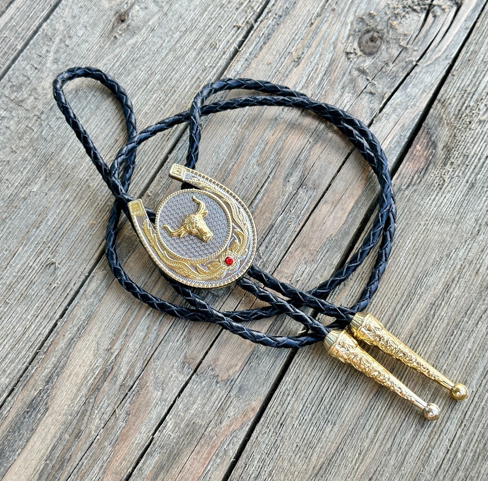 Bolo Tie Mens Wedding Necklace Leather Rope Western Cowboy Style