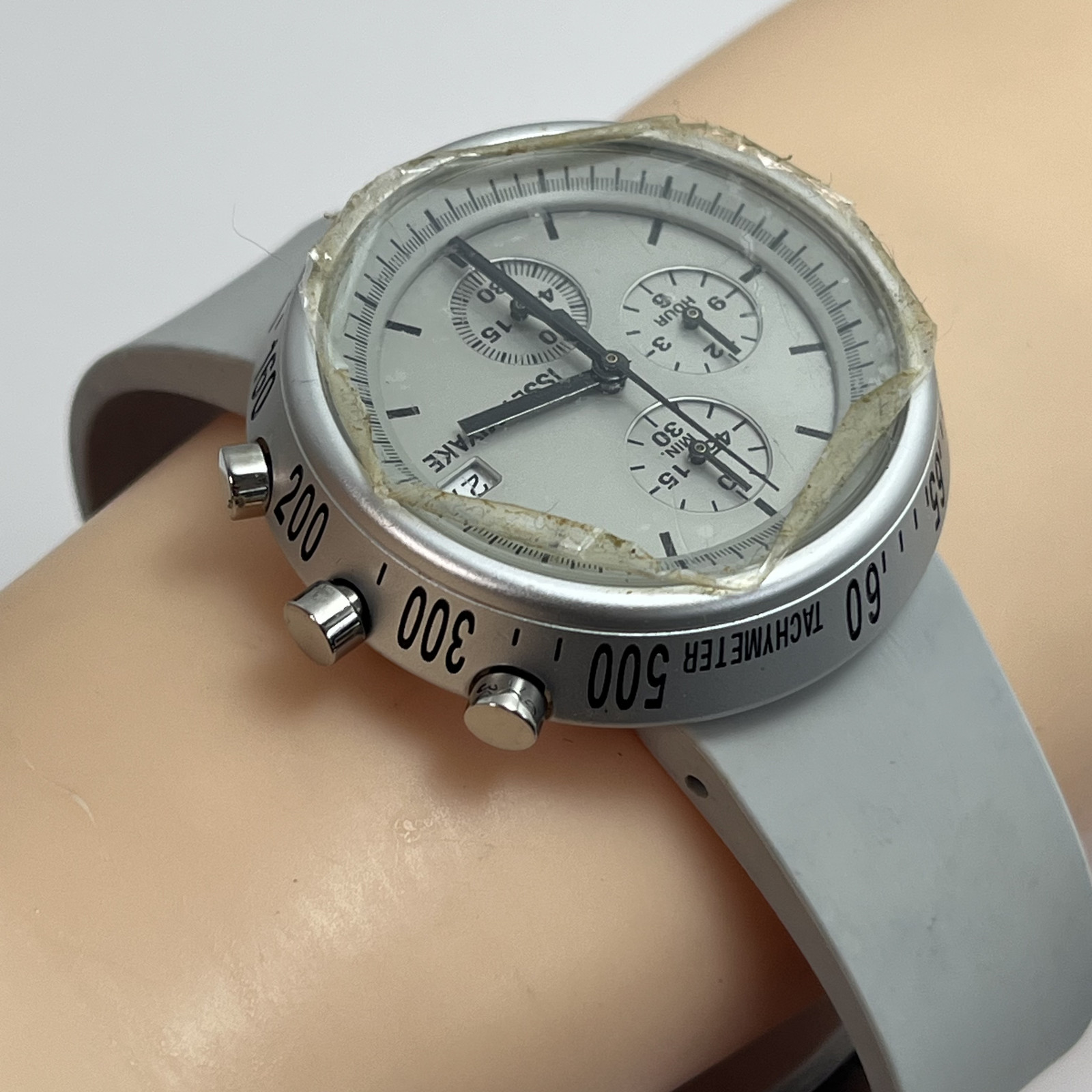 Seiko Issey Miyake TRAPEZOID NAOTO FUKASAWA Qz Watch Japan Date Unused #B875