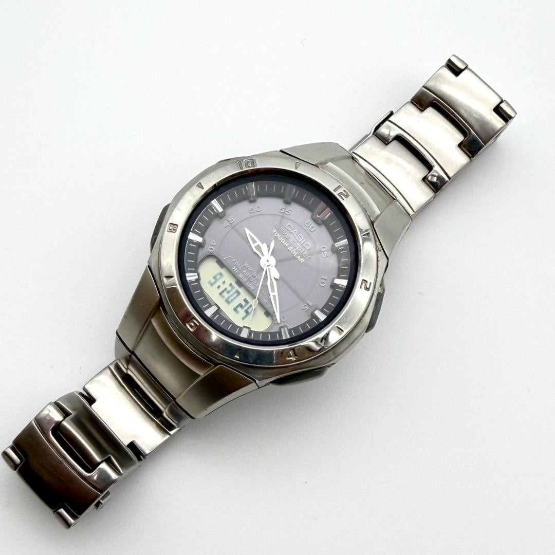 Casio WVA-400J Wave Ceptor Watch, Luminous Hands, Light, Men’s, Working ,