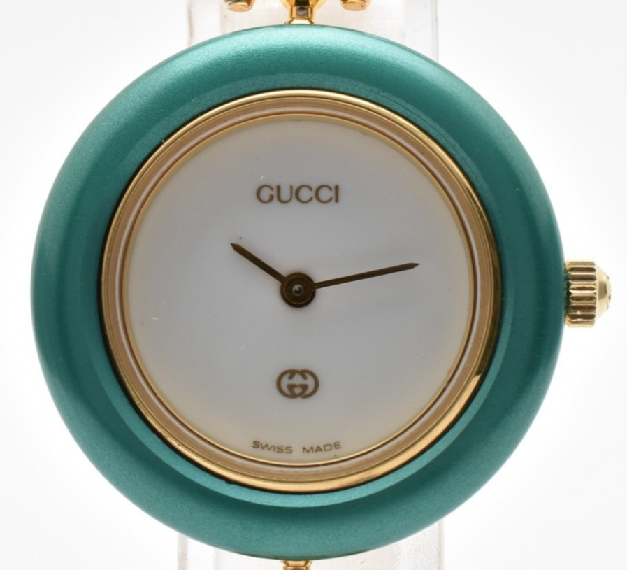 [Near MINT w/ BOX] GUCCI Change Bezel 6 Colors 11/12 Quartz Women’s Swiss Watch