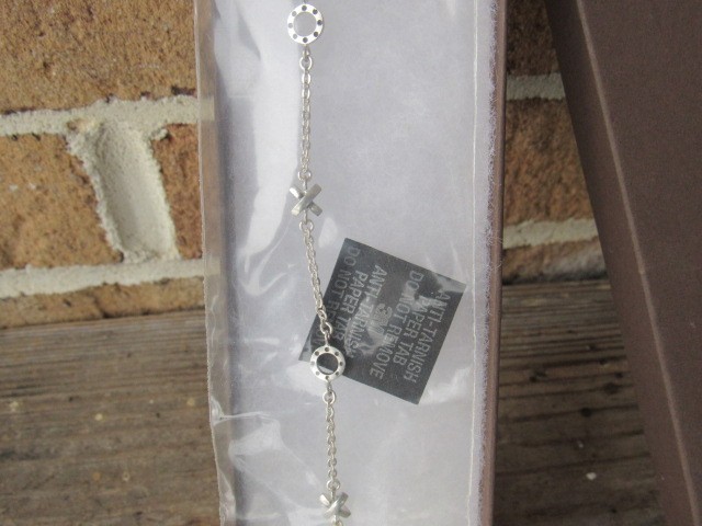 NEW SILPADA A2173 Sterling Silver X0 Hugs & Kisses Ankle Bracelet 9.5in A 2173