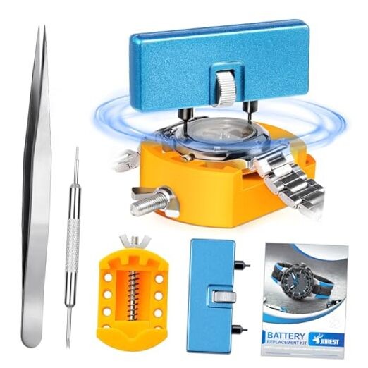 Watch Battery Replacement Tool Kit – Wrench Back Remover for Rotate Open Watch