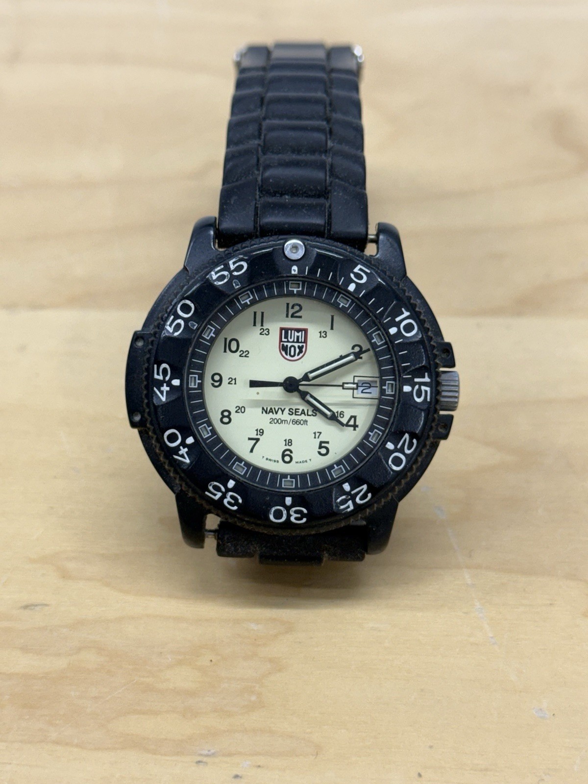 Luminox Navy Seal Men’s Black Dial Traser Watch 3H MBM [066WEI] Untested
