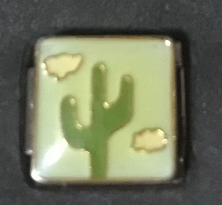 Cactus Clouds Enamel WHOLESALE ITALIAN CHARM 9MM K52