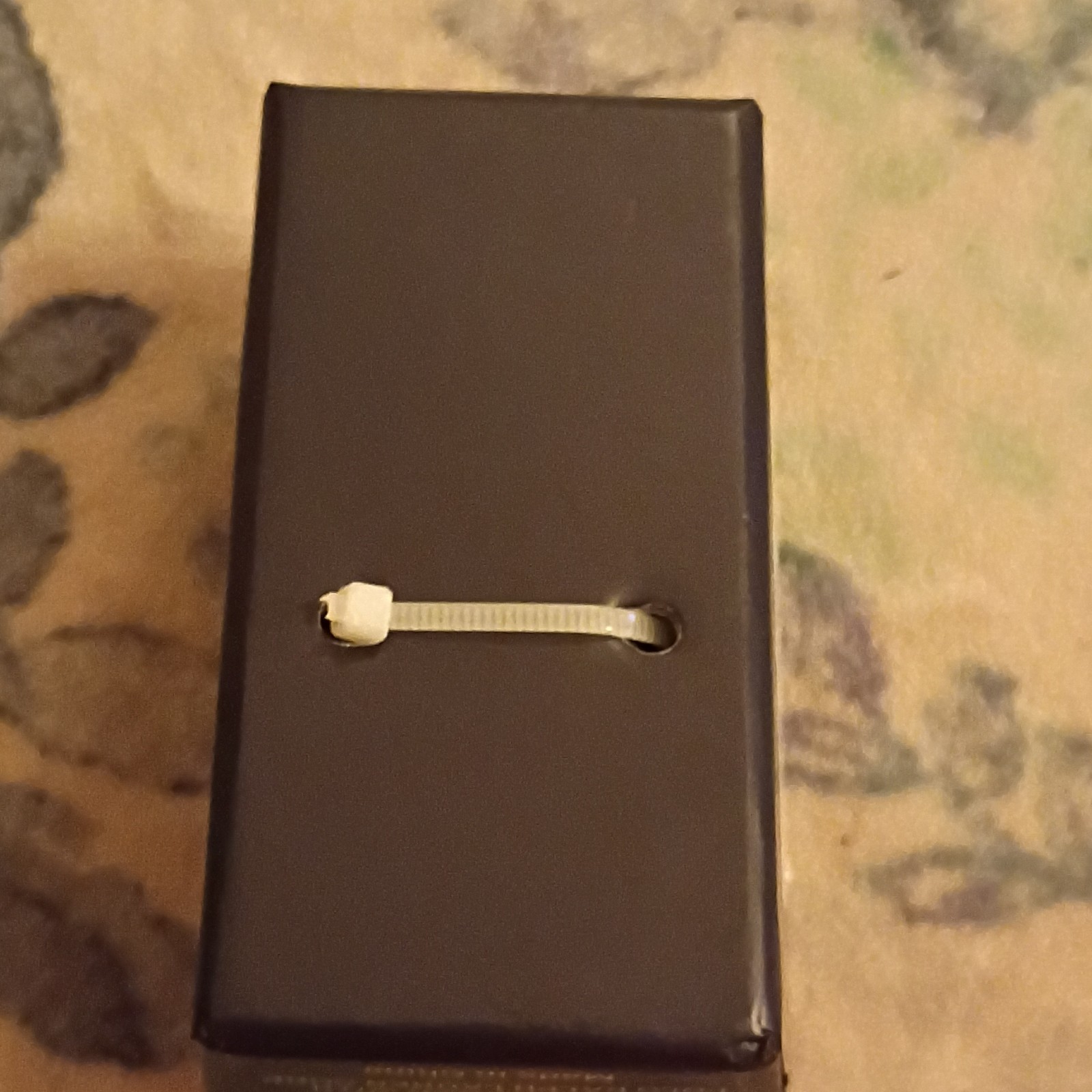 U.S. Polo Assn. Analog Quartz Black Dial Faux Leather Strap Date Box