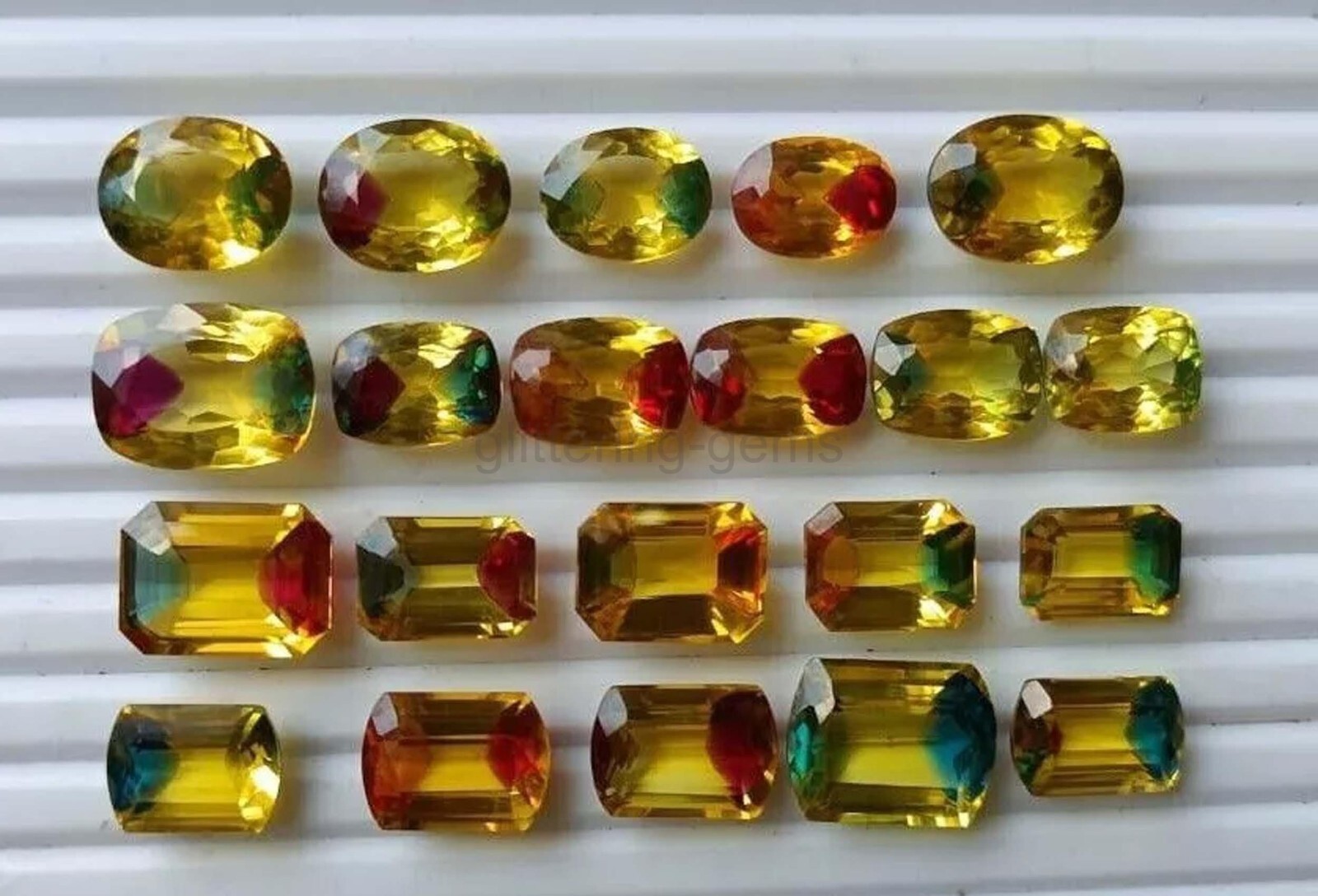 NATURAL BI-COLOR PITAMBARI SAPPHIRE MIX CUT 49CT LOT IGL LOOSE GEMSTONE 5AIW