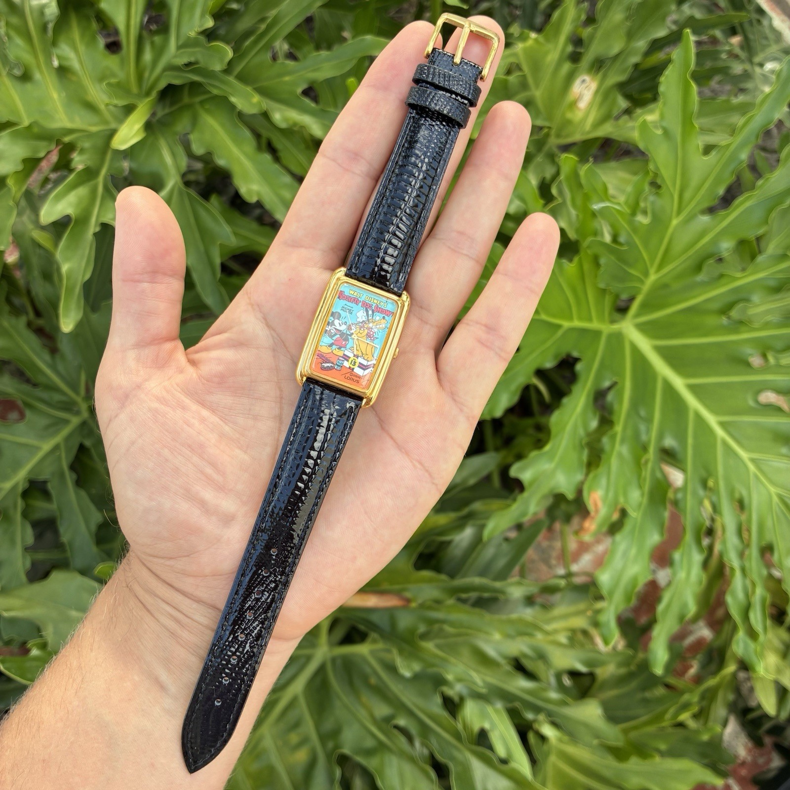 RARE Seiko Lorus Disney Mickey Mouse Men’s Tank Watch Read Description
