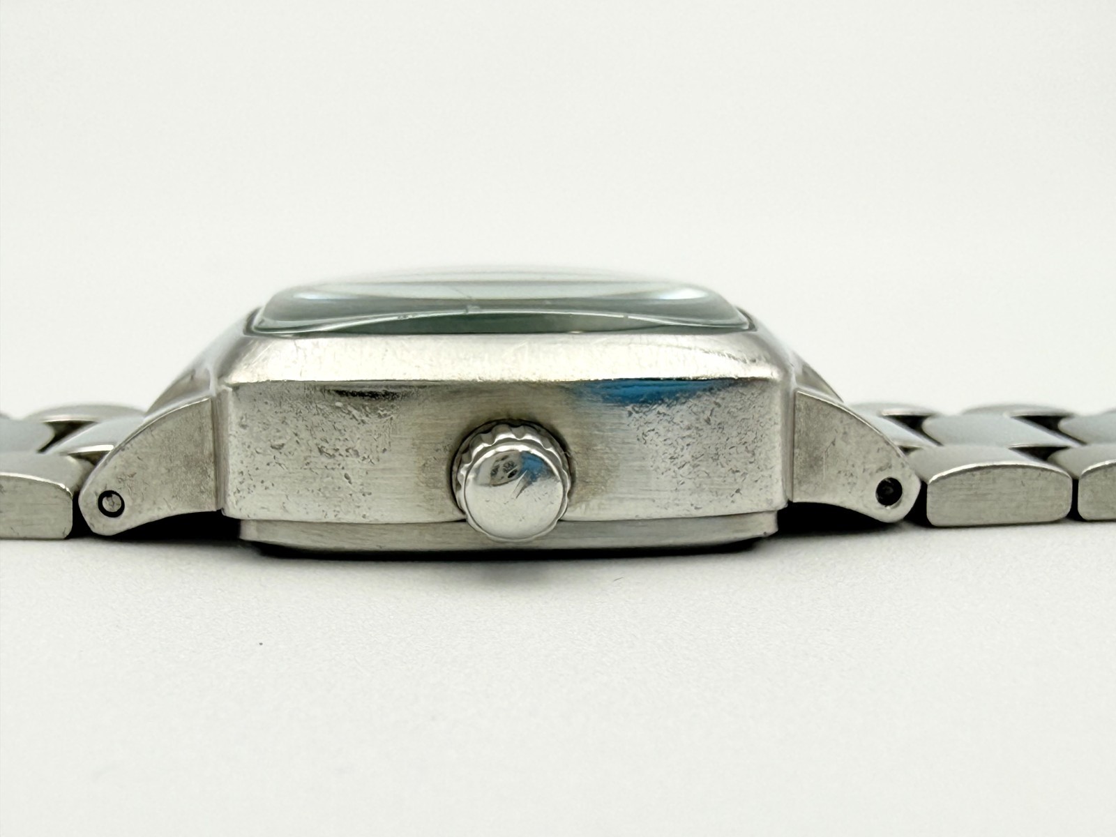 NIXON The SMALL PLAYER Qz Silver Black Dial Watch Wrist 16cm (6.3 in) – Rank C