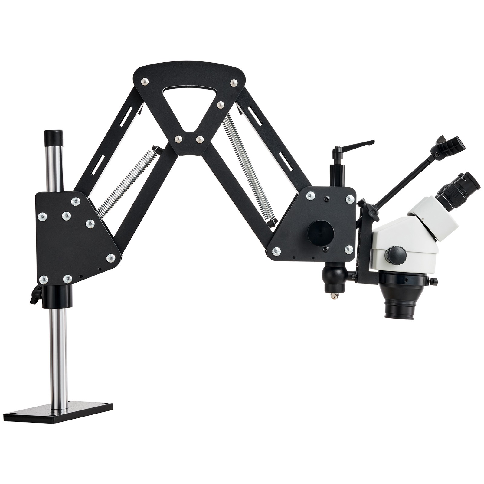 VEVOR Multi-Directional Microscope Spring Bracket Ball Vise Ring Light 7X-45X