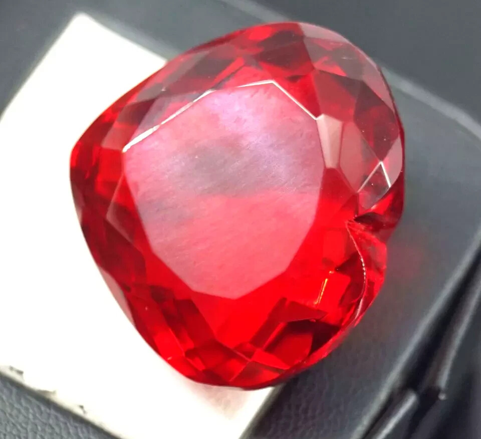 Red Topaz Heart Cut 101.60 Ct EGL Certified A++ Brazilian Natural Loose Gemstone