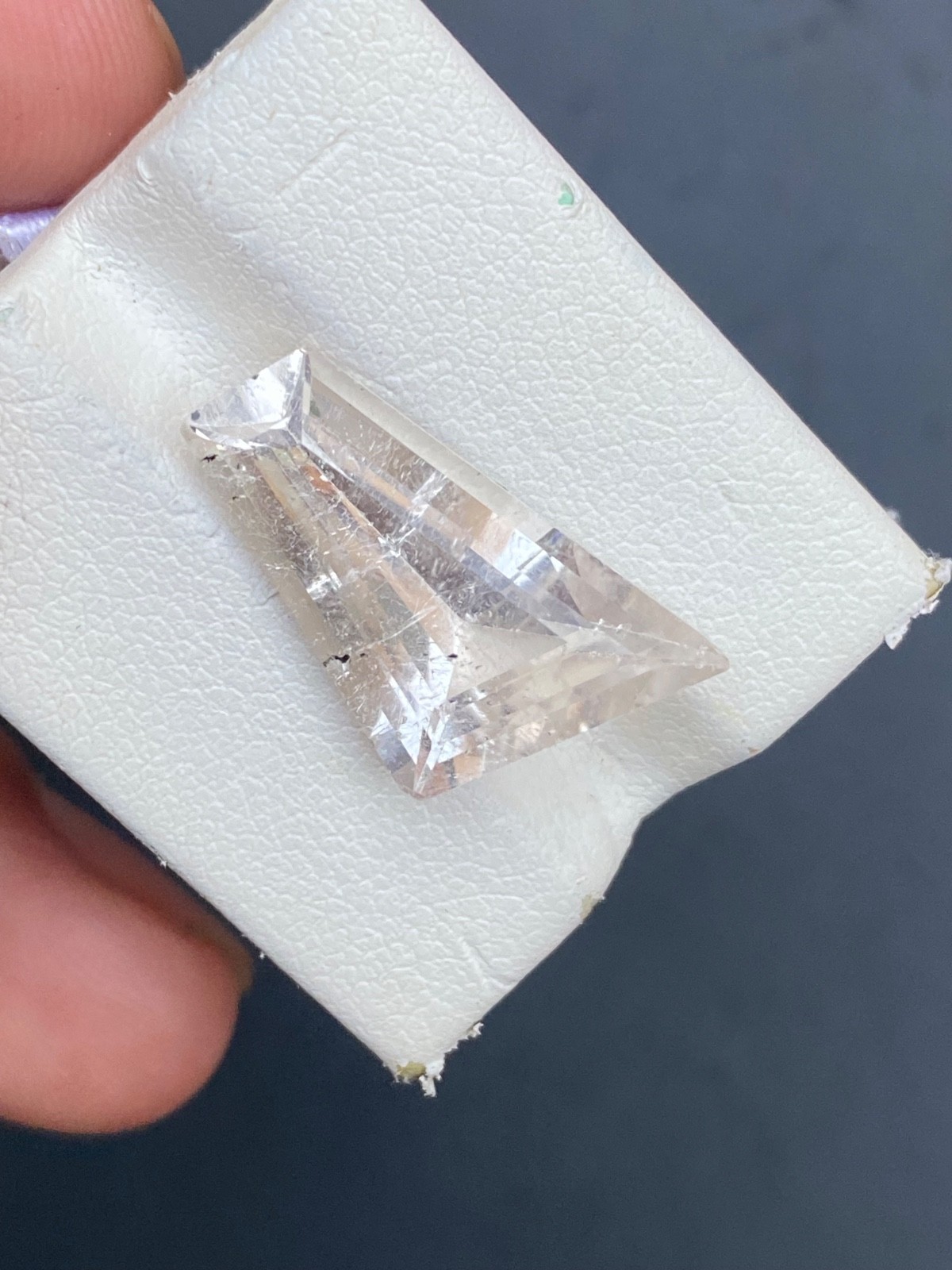 10.10 ct Natural cut heatedTopaz loss Gemstone cushion shape from Pakistan