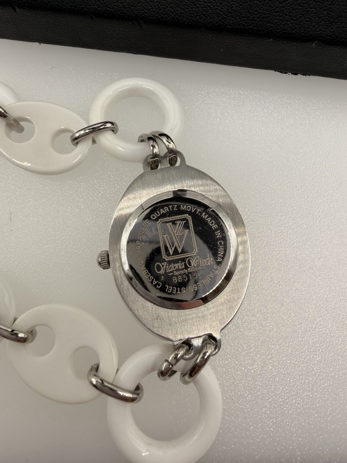 Victoria Wieck White Jade MOP Watch Bracelet Mother of Pearl Quartz B8515 HSN