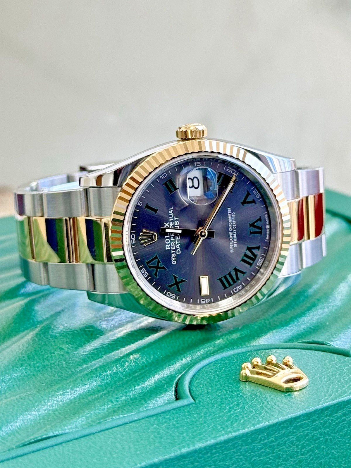 Rolex Datejust 36 126233 Wimbledon Dial Steel Gold Jubilee Box Papers 2024