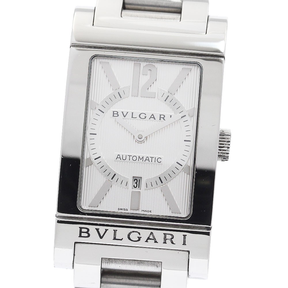 BVLGARI Rettangolo RT45S Date white Dial Automatic Men’s Watch_940157