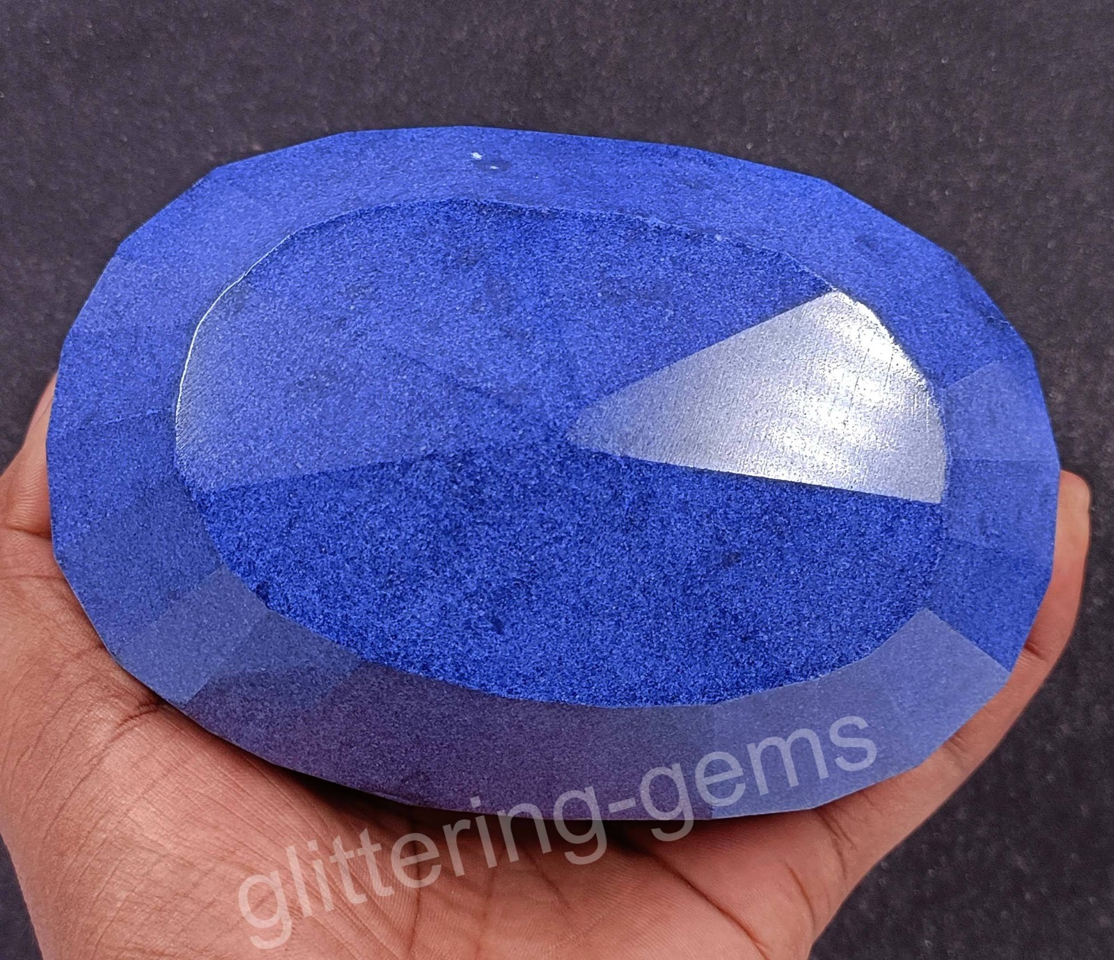 Collector Grade 5852Ct Natural African Blue Sapphire IGL Certified Oval Cut 5DOS