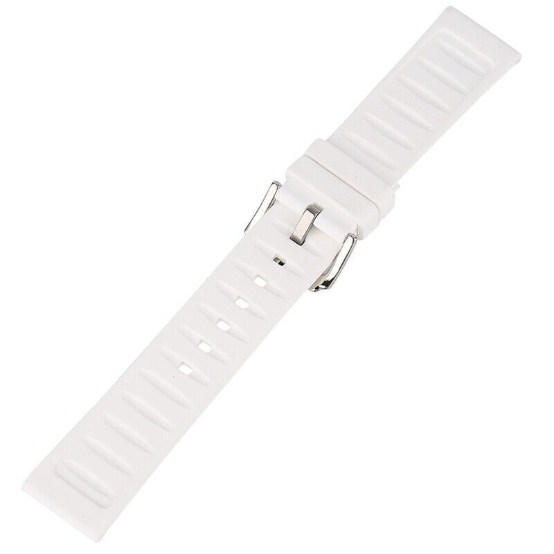 16/18/20/22/24/26/28mm Rubber Band Silicone Waterproof Watch Strap Replacement