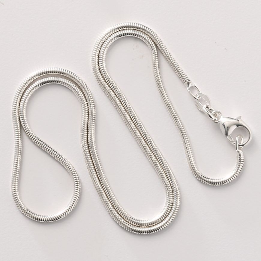 Men&Women’s Real 925 Sterling Silver Lead-Free 28inch 1.2mm Snake Chain Necklace