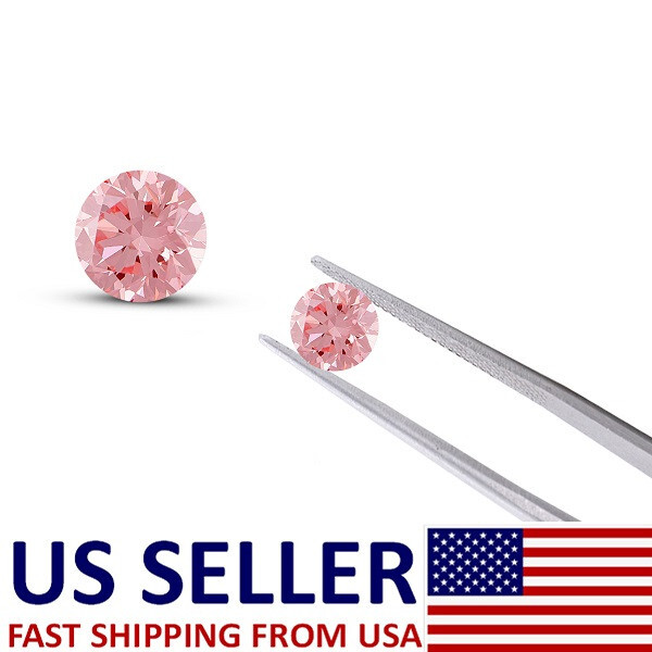 Loose Lab Grown Pink Diamond HPHT 1.3mm VS2 Clarity 22 Pcs Lot