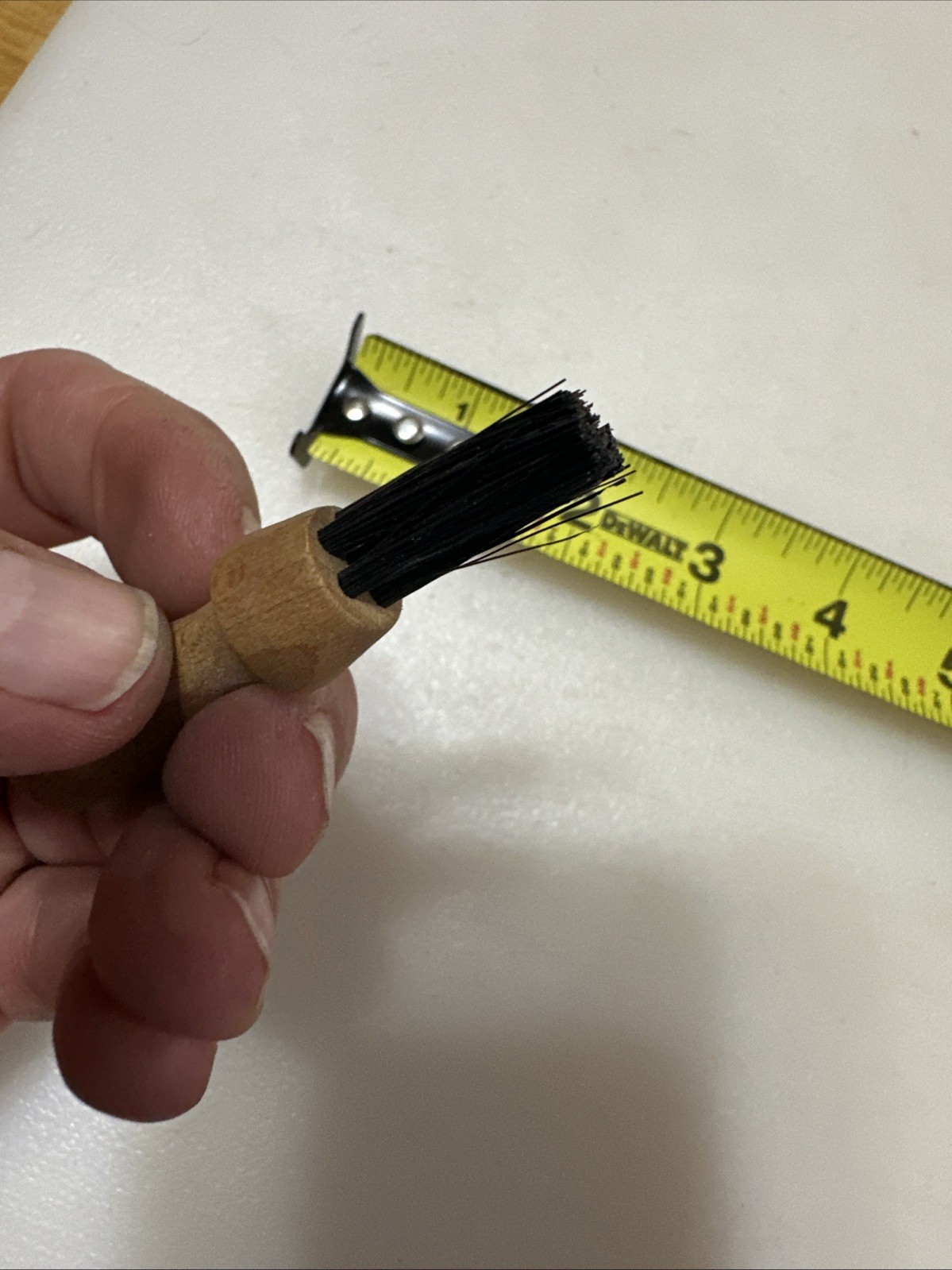 Dixon Wood Hub Rotary Wheel Small Bristle Brush 5 Row , 1” Bristle Polish USA