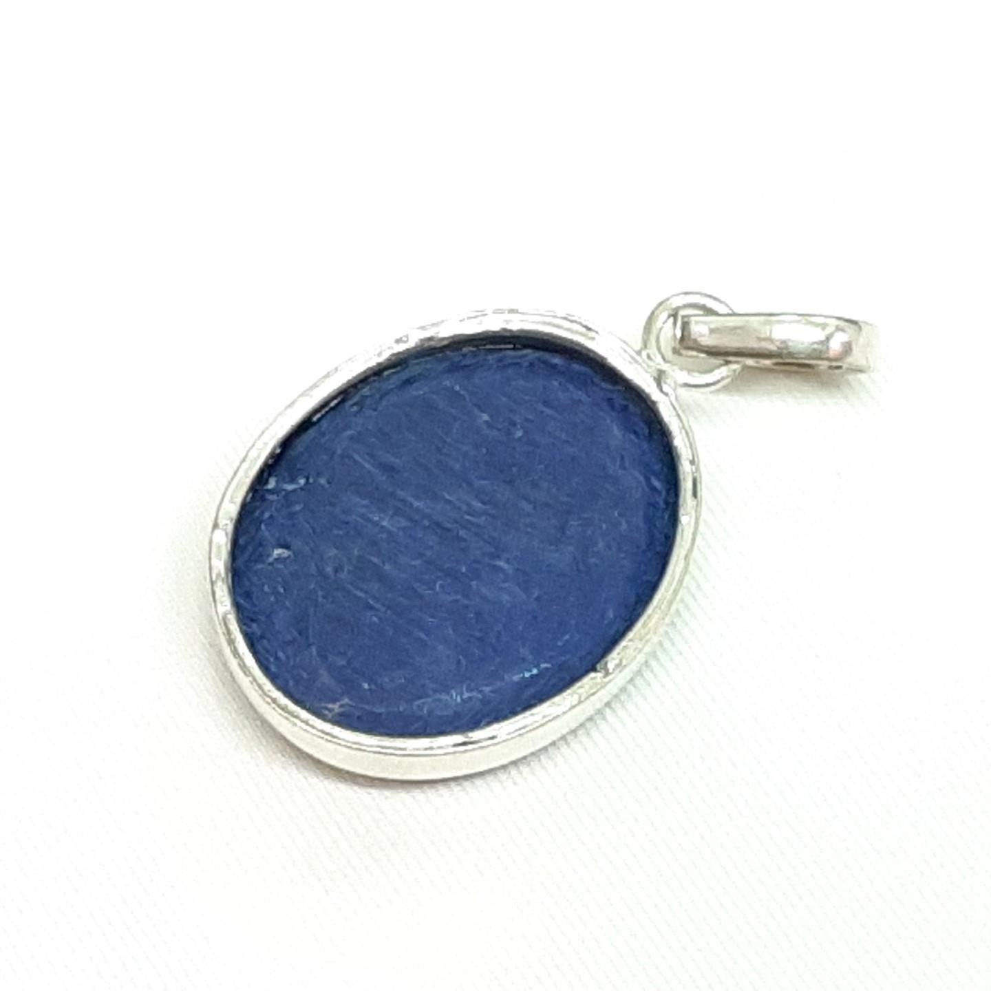 LARGE 15.42ctw Agate Cabochon Silver Pendant 10g