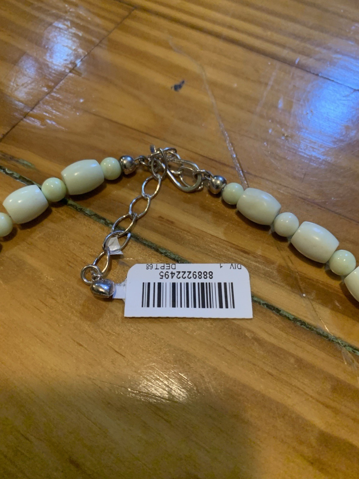 Jay King Pale Green African Opal Necklace New