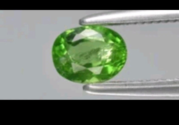0.36 CT Oval Green Chrome Tourmaline Unheated Natural Tanzania Gem 4.5×3.5×2.8mm
