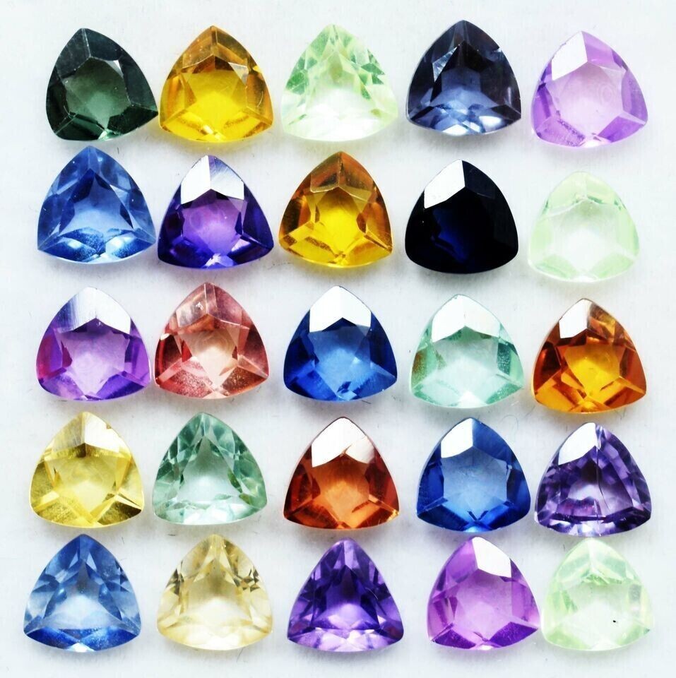 Certified 6 mm Natural Mix Color Sapphire 20 Pcs Lot Round Cut Loose Gemstone