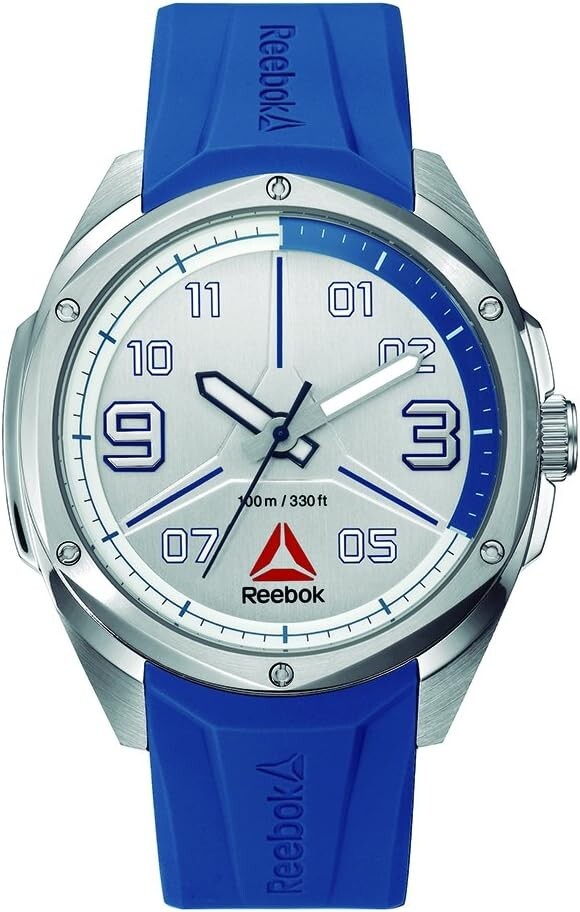 Reebok Uppercut Wristwatch 48mm Blue/Silver Men’s Watch RD-UPP-G2-S1IN-1N New OS
