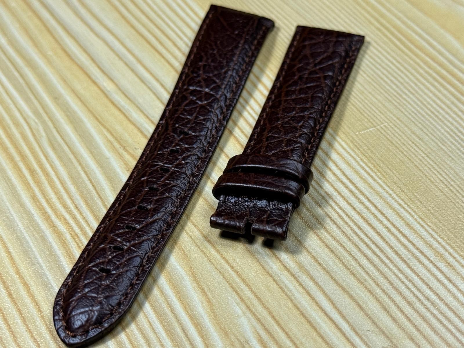 2mm Condor Genuine Brown Leather Watch Strap/Band Without Buckle