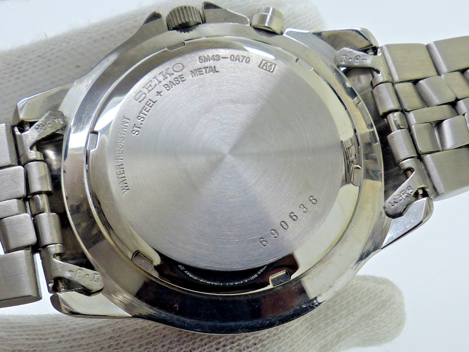 SEIKO Kinetic SKJ088P Watch NOS New Capacitor 5M43-0B90 Vintage SKJ Series