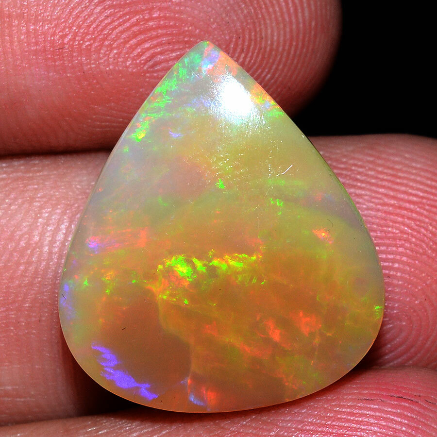 12.39 Cts Natural Ethiopian Opal Play of Colors GTL Certified AAA+ Quality Gem