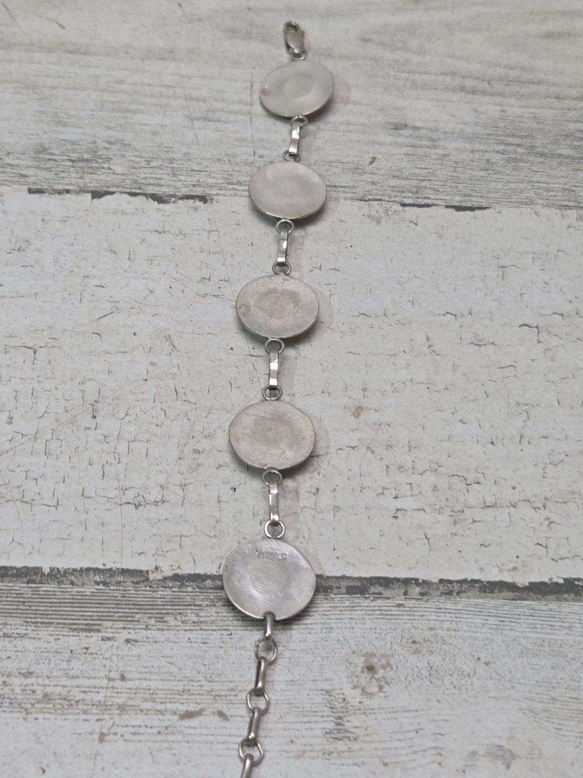 ML Perry Sterling Silver 925 Navajo Braclet 7″ – 8″ Pink Conch Shell Beautiful!