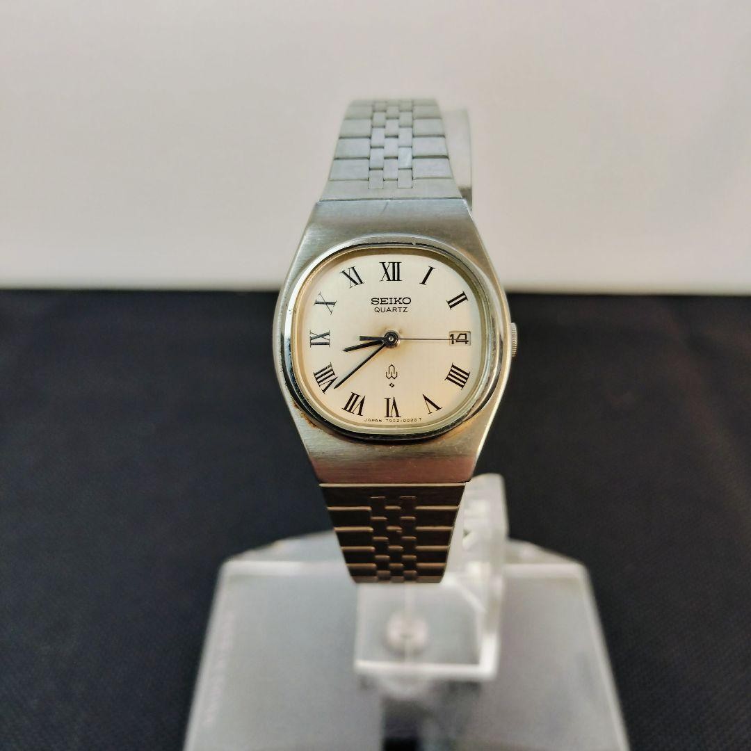 SEIKO Quartz Wristwatch, Cream Dial, SS Case/Band, wrist 15.0cm/5.9in