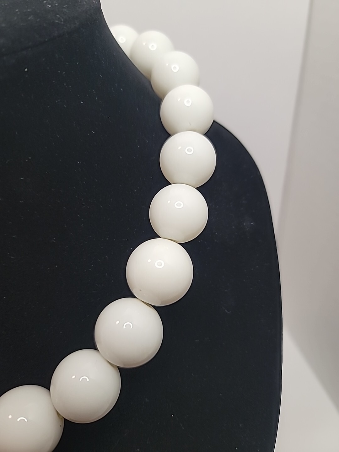 Lot of 3 Beaded Necklaces in Colors Blue, Black, And White – See Description